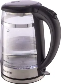 Электрочайник Gorenje 1.7л, 2,200 Вт, strix контроль, стекло, черный №7