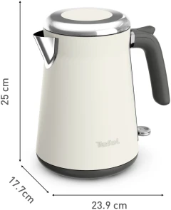 Електрочайник Tefal Collection 1.68л, Strix, нерж. сталь, бежевий №9