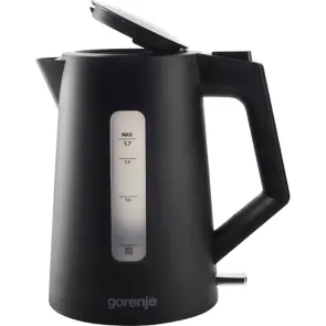 Электрочайник Gorenje 1.7л, Strix контроль, черный матовый №2