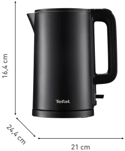 Електрочайник Tefal Thermo Protect, 1.5л, пластик, нержавіюча сталь, чорний №3