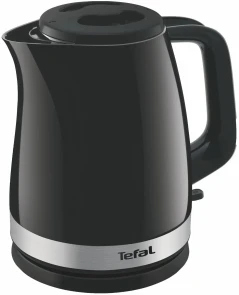 Електрочайник Tefal Delfini 1.5л, пластик, сріблясто-чорний №1