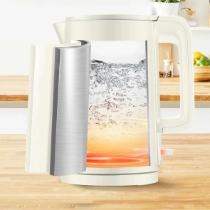 Электрочайник Tefal Thermo Protect, 1.5л, пластик, нержавеющая сталь, светло-бежевый №20
