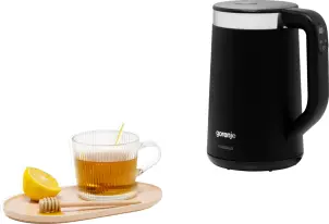 Электрочайник Gorenje 1.7л, Strix контроль, LED дисплей, черный №21