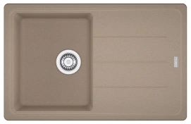 Мойка кухонная Franke Basis, фрагранит, прямоугольник, с крылом, 780х500х200мм, чаша – 1, накладная, BFG 611-78, миндаль