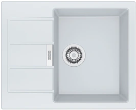 Мойка кухонная Franke Sirius, Тектонайт, прямоугольник, с крылом, 620х500х200мм, чаша – 1, накладная, S2D 611-62, Белый