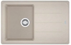 Мийка кухонна Franke Basis, фраграніт, прямокутник, з крилом, 780х500х200мм, чаша - 1, накладна, BFG 611-78, сахара