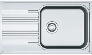 Мойка кухонная Franke Smart, нерж.сталь, прямоугольник, с крылом, 860х500х190мм, чаша - 1, накладная, SRX 611-86 XL, нерж полиров. №1
