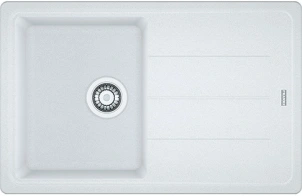Мойка кухонная Franke Basis, фрагранит, прямоугольник, с крылом, 780х500х200мм, чаша – 1, накладная, BFG 611-78, Белый №2