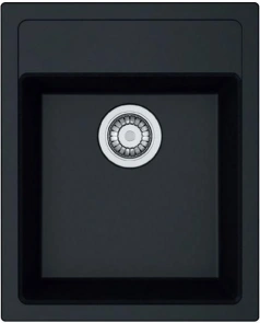 Мойка кухонная Franke Sirius, Тектонайт, прямоугольник, с крылом, 430х530х200мм, чаша – 1, накладная, SID 610-40, Черный матовый №2