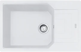 Мойка кухонная Franke Urban, фрагранит, прямоугольник, с крылом, 780х500х220мм, чаша – 1, накладная, UBG 611-78 XL, Белый