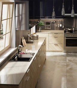Мийка кухонна Deante Magnetic, граніт, квадрат, без крила, 560х500х219мм, чаша - 1, накладна, чорний матовий №3