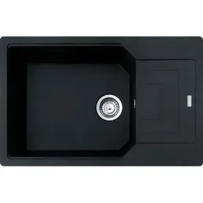 Мийка кухонна Franke Urban, Фраграніт, прямокутник, з крилом, 780х500х220мм, чаша - 1, накладна, UBG 611-78 XL , онікс №2