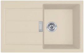 Мийка кухонна Franke Sirius 2 Тектонайт, прямокут., з крилом, 780х500х200мм, чаша - 1, врізна, бежевий