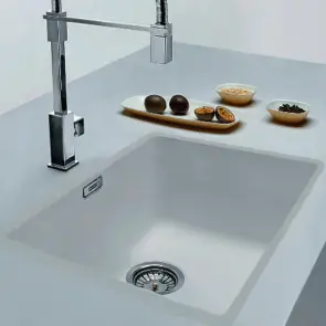 Кухонная мойка Franke Sirius, Тектонайт, врезная, без крыла, чаша-1, 525х440х200, SID 110-50, белая №3
