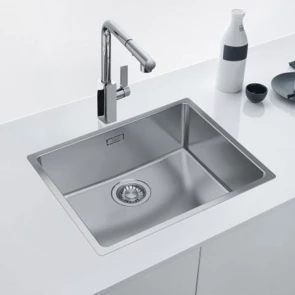 Кухонная мойка Franke Maris MRX 210-40/127.0598.745/нержав.Сталь полированная/квадратная/440х440х180/заподлицо со столешницей SlimTop №3