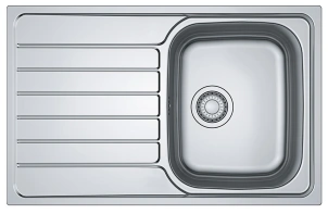 Мийка кухонна Franke Spark, нерж.Сталь, прямокутник, з крилом, 790х500х160мм, чаша - 1, накладна, SKL 611-79, нерж декор №1