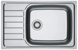 Мойка кухонная Franke Spark, нерж.Сталь, прямоугольник, с крылом, 780х500х160мм, чаша - 1, врезная, оборотная, SKL 611-78 XL, нерж декор