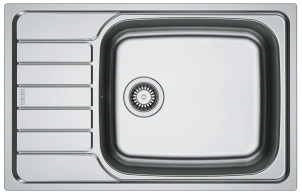 Мойка кухонная Franke Spark, нерж.Сталь, прямоугольник, с крылом, 780х500х160мм, чаша - 1, врезная, оборотная, SKL 611-78 XL, нерж декор №1