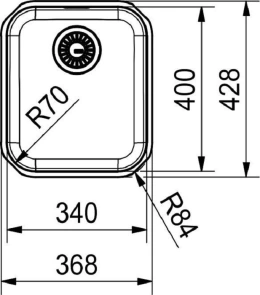 Мойка кухонная Franke Smart, нерж.Сталь, прямоугольник, без крыла, 341х401мм, чаша – 1, монтаж под столешницу, SRX 110-34, нерж полиров. №3