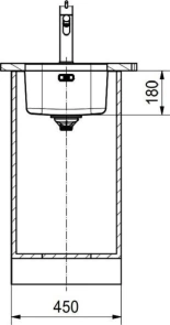 Мойка кухонная Franke Smart, нерж.Сталь, прямоугольник, без крыла, 341х401мм, чаша – 1, монтаж под столешницу, SRX 110-34, нерж полиров. №4