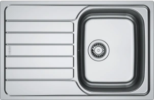 Мойка кухонная Franke Spark, нерж.Сталь, прямоугольник, с крылом, 780х500х340мм, чаша - 1, врезная, SKL 611-78, нерж декор №1