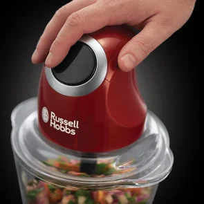 Измельчитель Russell Hobbs Desire, 200Вт, чаша-1000мл, стекло, корпус-пластик, красный №3