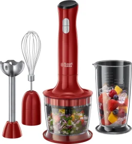 Блендер Russell Hobbs погружной Desire 500Вт, 2в1, чаша-500мл, красный №2