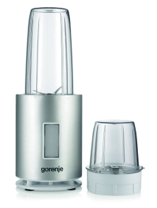 Блендер Gorenje стаціонарний 1200Вт, чаша-1000мл, подрібнювач, сріблястий №2