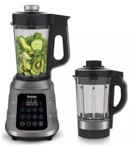 Блендер Tefal стаціонарний Ultrablend Vacuum Boost 1300Вт, чаша-2500мл, вакуумний, доп чаша 1400, сріблясто-чорний №1