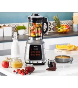 Блендер Tefal стаціонарний Ultrablend Vacuum Boost 1300Вт, чаша-2500мл, вакуумний, доп чаша 1400, сріблясто-чорний №3