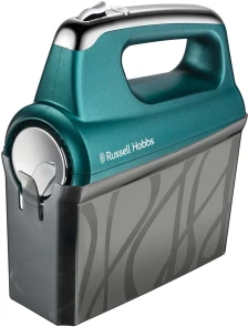 Миксер Russell Hobbs ручной Turquoise, 350Вт, насадки-4, турборежим, бирюзовый №4