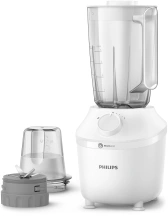 Блендер Philips стационарный 3000 series 450Вт, чаша-1900мл, чоппер, импульсный режим, белый