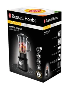 Блендер Russell Hobbs стационарный Matte Black 650Вт, чаша-1500мл, черный №7