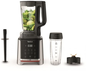 Блендер Tefal стаціонарний InfinyMix + 1600Вт, чаша-1750мл, стакан 600мл, сріблясто-чорний №6