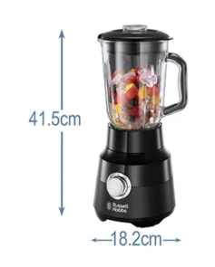 Блендер Russell Hobbs стационарный Matte Black 650Вт, чаша-1500мл, черный №8