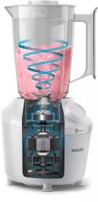 Блендер Philips стационарный 3000 series 450Вт, чаша-1900мл, чоппер, импульсный режим, белый №3