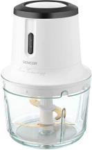 Измельчитель Sencor Accu technology, 200Вт, чаша-500мл, стекло, беспроводное, USB-C, белый