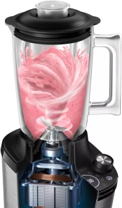 Блендер PHILIPS стационарный 1500Вт, чаша-2000мл, стекло, черный №6