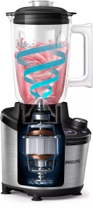 Блендер PHILIPS стационарный 1500Вт, чаша-2000мл, стекло, черный №7