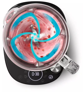 Блендер PHILIPS стационарный 1500Вт, чаша-2000мл, стекло, черный №9