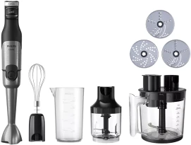 Блендер Philips погружной Series 5000, 1200Вт, 5в1, чоппер, терки, черный