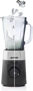 Блендер Gorenje стационарный 1000Вт, чаша-1500мл, стекло, черный №4