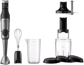 Блендер Philips погружной Series 5000, 1200Вт, 4в1, чоппер XL, спиралайзер, черный