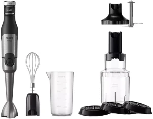Блендер Philips погружной Series 5000, 1200Вт, 4в1, чоппер XL, спиралайзер, черный №1
