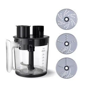 Блендер Philips погружной Series 5000, 1200Вт, 5в1, чоппер, терки, черный №7