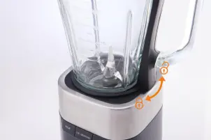 Блендер Gorenje стационарный 1000Вт, чаша-1500мл, стекло, черный №9