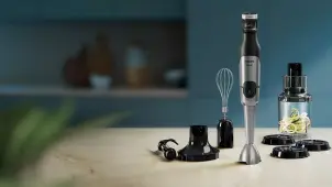 Блендер Philips погружной Series 5000, 1200Вт, 4в1, чоппер XL, спиралайзер, черный №9