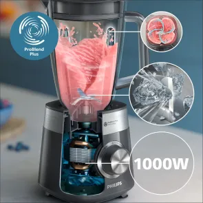 Блендер PHILIPS стационарный Series 5000, 1000Вт, чаша-2000мл, серый №4
