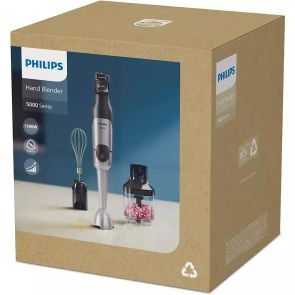 Блендер Philips погружной Series 5000, 1200Вт, 3в1, черный №9