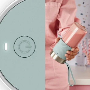 Блендер Tefal Lightmix портативний для смузі, чаша-300мл, USB, тритан, зелений №3